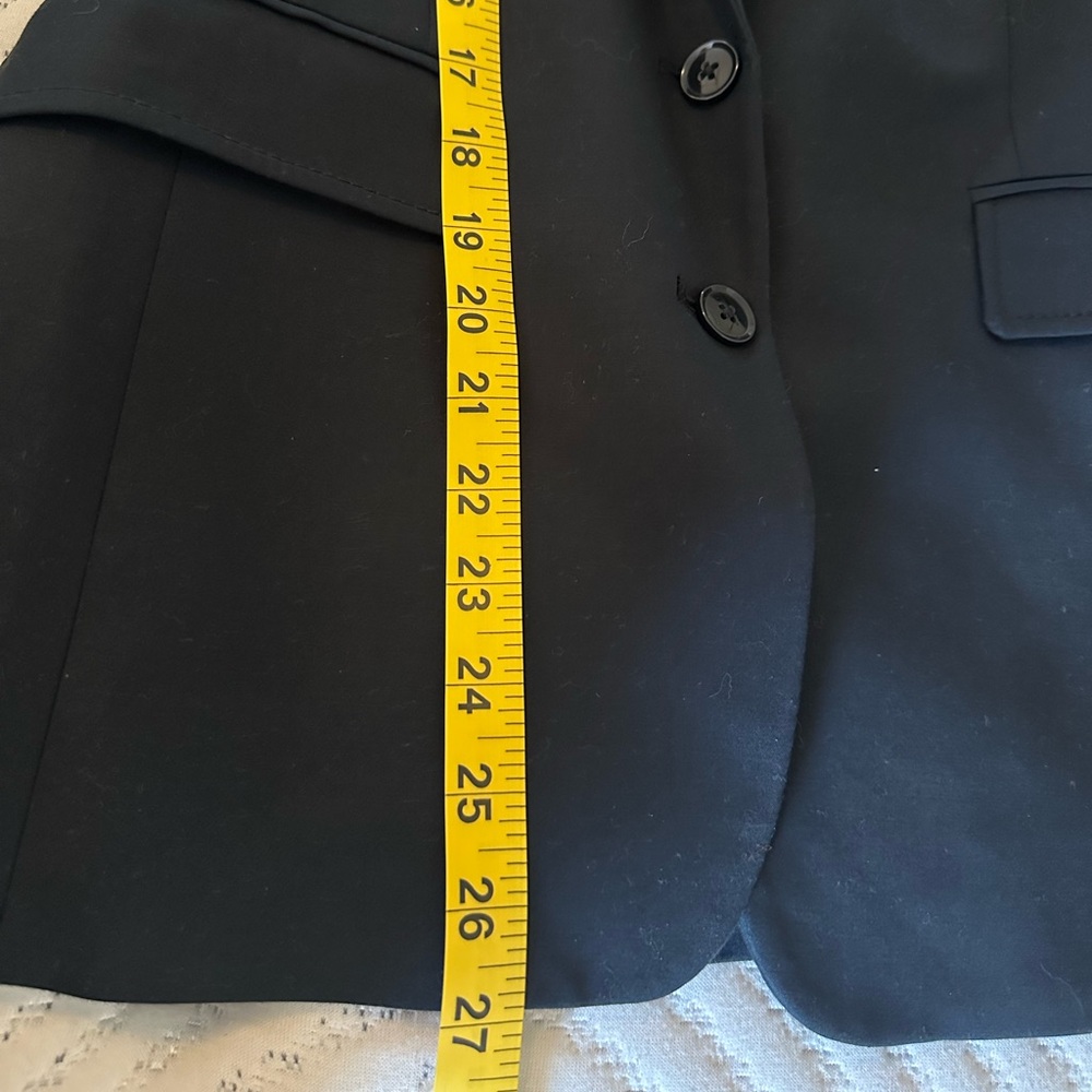 Banana Republic Black Blazer with Striped Lining - Picture 5 of 7